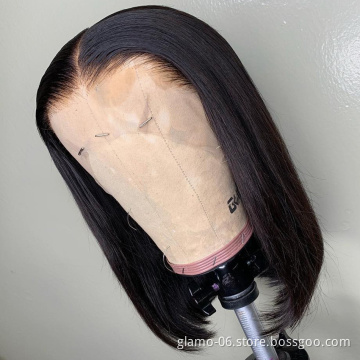 Free Shipping Brazilian Human Hair Short Bob Lace Front Wigs,Short 8 Inch Natural Virgin Hair Human Lace Wigs Bob Wigs